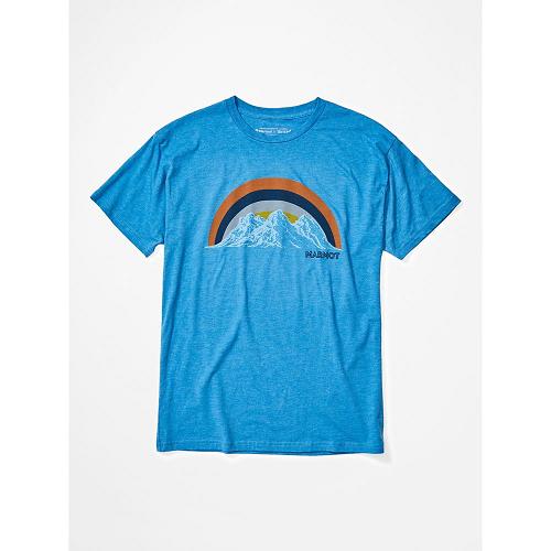 Marmot Clothes Blue NZ - Clove Hitch T-Shirts Mens NZ6087549